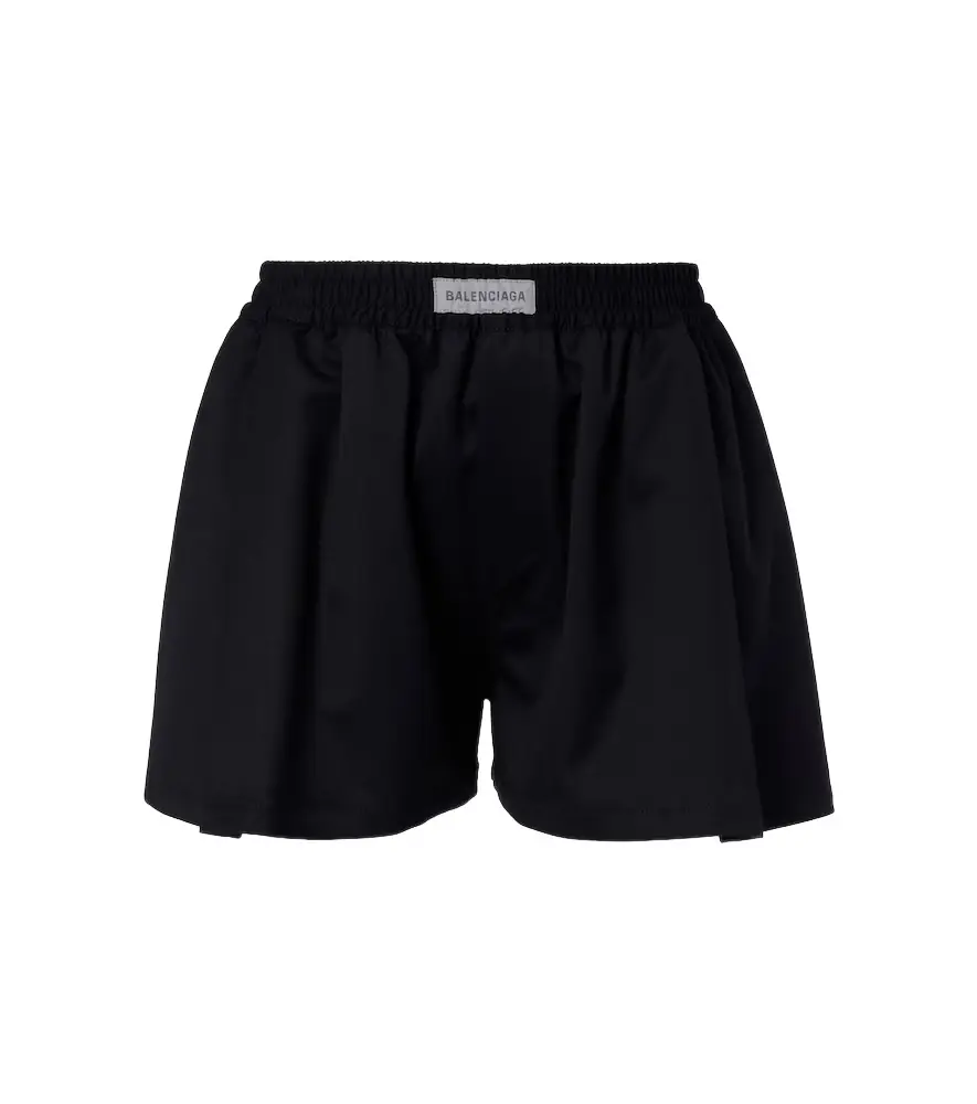 Balenciaga Logo wool-blend shorts