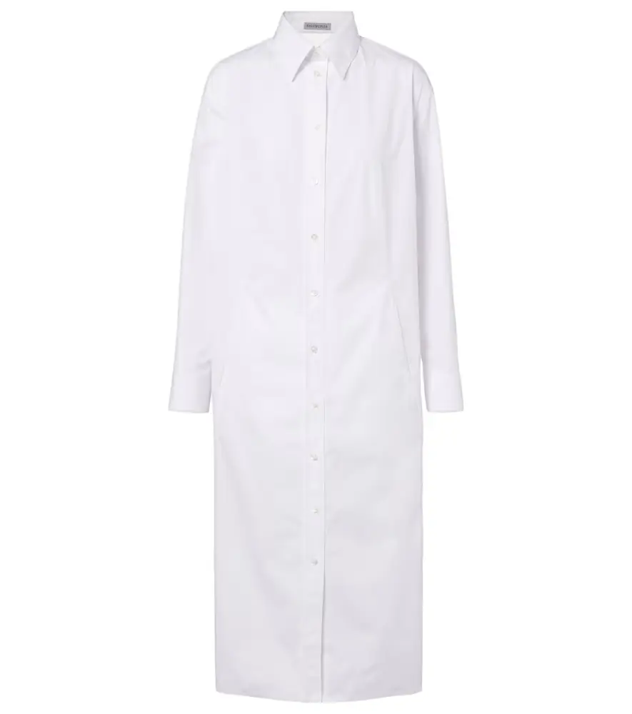 Balenciaga Cotton poplin shirt dress