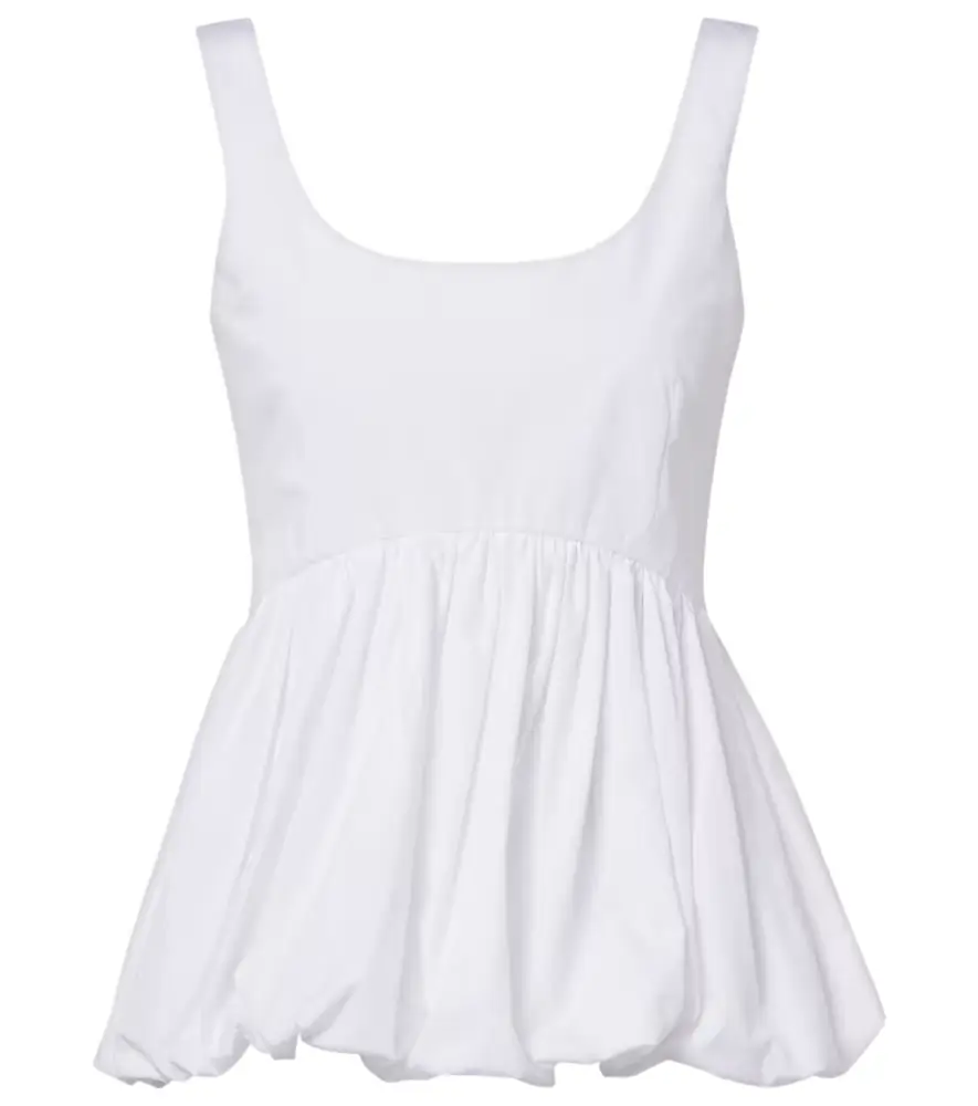 Rohe Róhe Peplum cotton poplin top