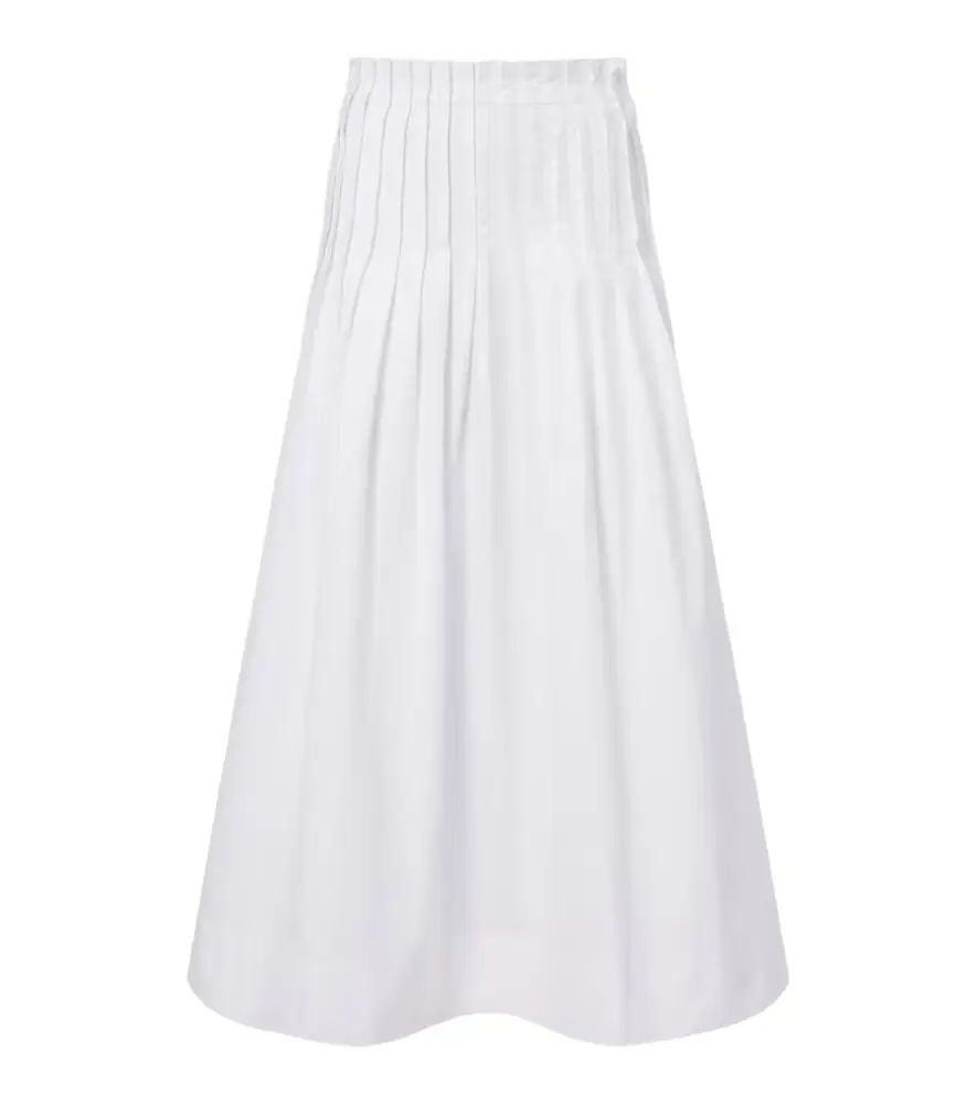 Rohe Róhe Pleated cotton poplin midi skirt