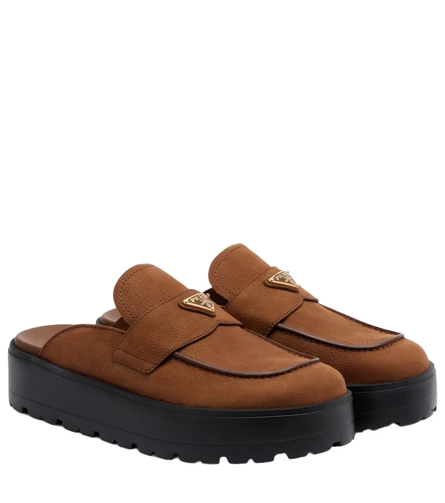Prada Suede mules