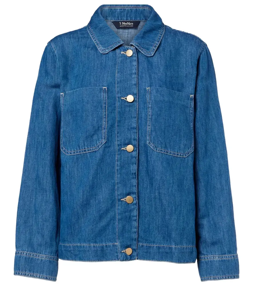 'S Max Mara Galante cotton and linen denim jacket