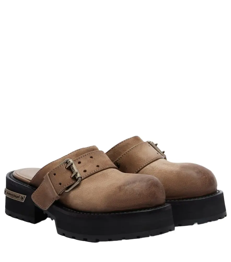 Balenciaga Venom leather mules