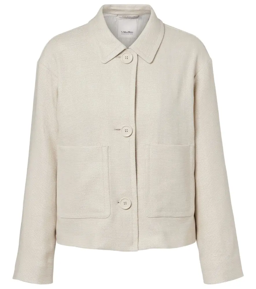 'S Max Mara Dattero linen and cotton jacket