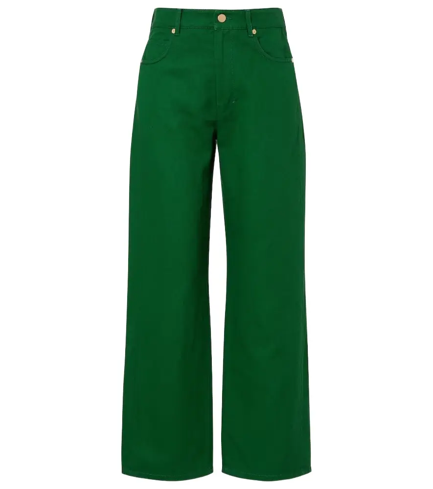 'S Max Mara Onorata cotton and linen wide-leg pants