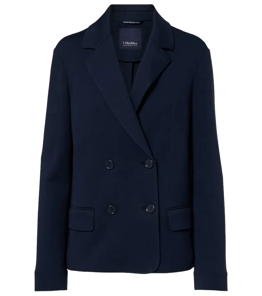 'S Max Mara Badia double-breasted cotton-blend blazer