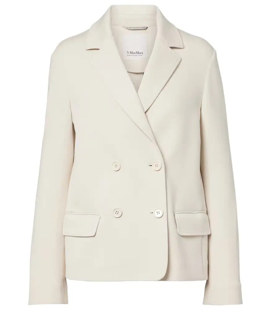 'S Max Mara Badia cotton-blend jersey blazer