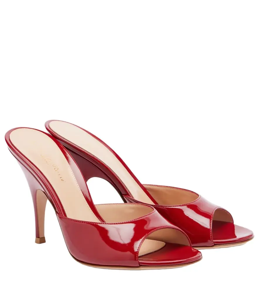 Gianvito Rossi Sofia patent leather mules