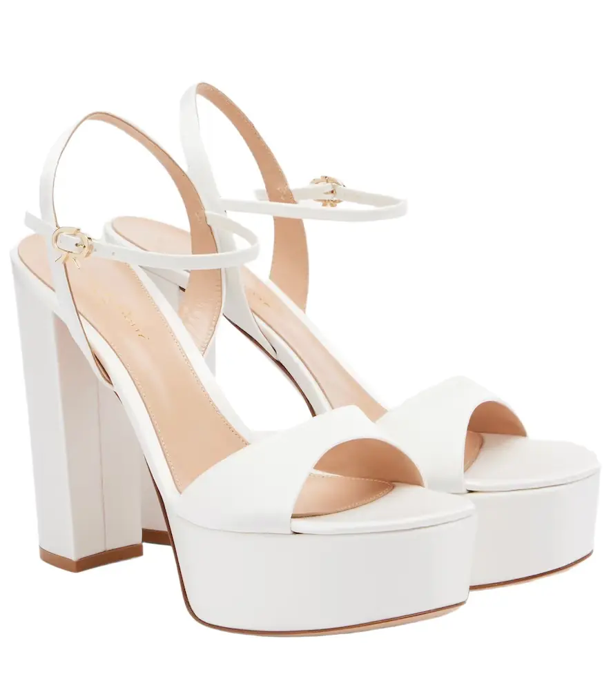 Gianvito Rossi Marlena satin platform sandals - Women's Shoes