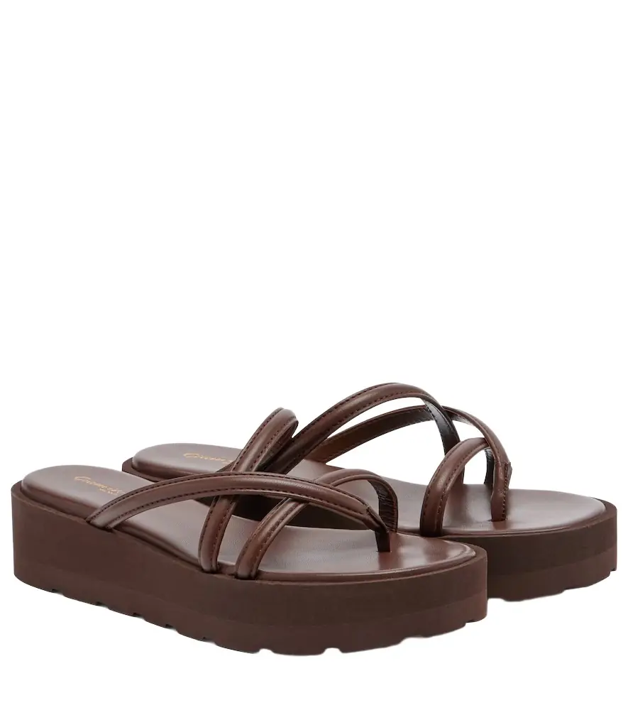 Gianvito Rossi Nadina leather platform sandals