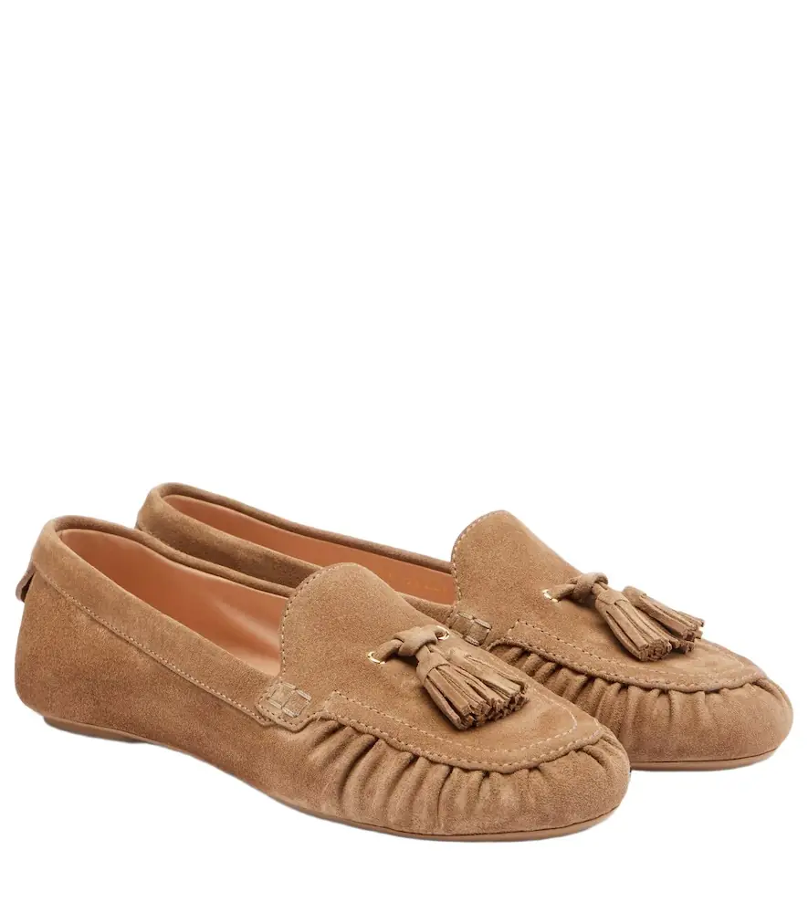 Gianvito Rossi Théa tasseled suede loafers
