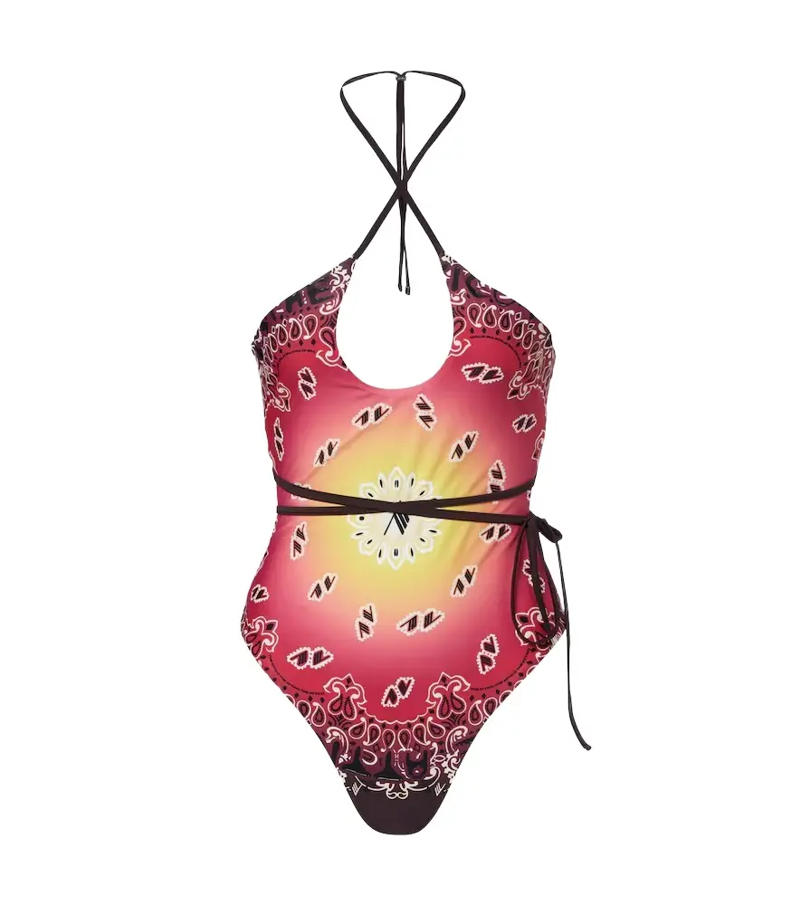 The Attico Printed swimsuit
