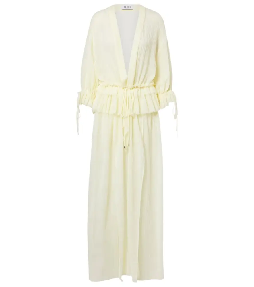 The Attico Ruffled cotton maxi dress
