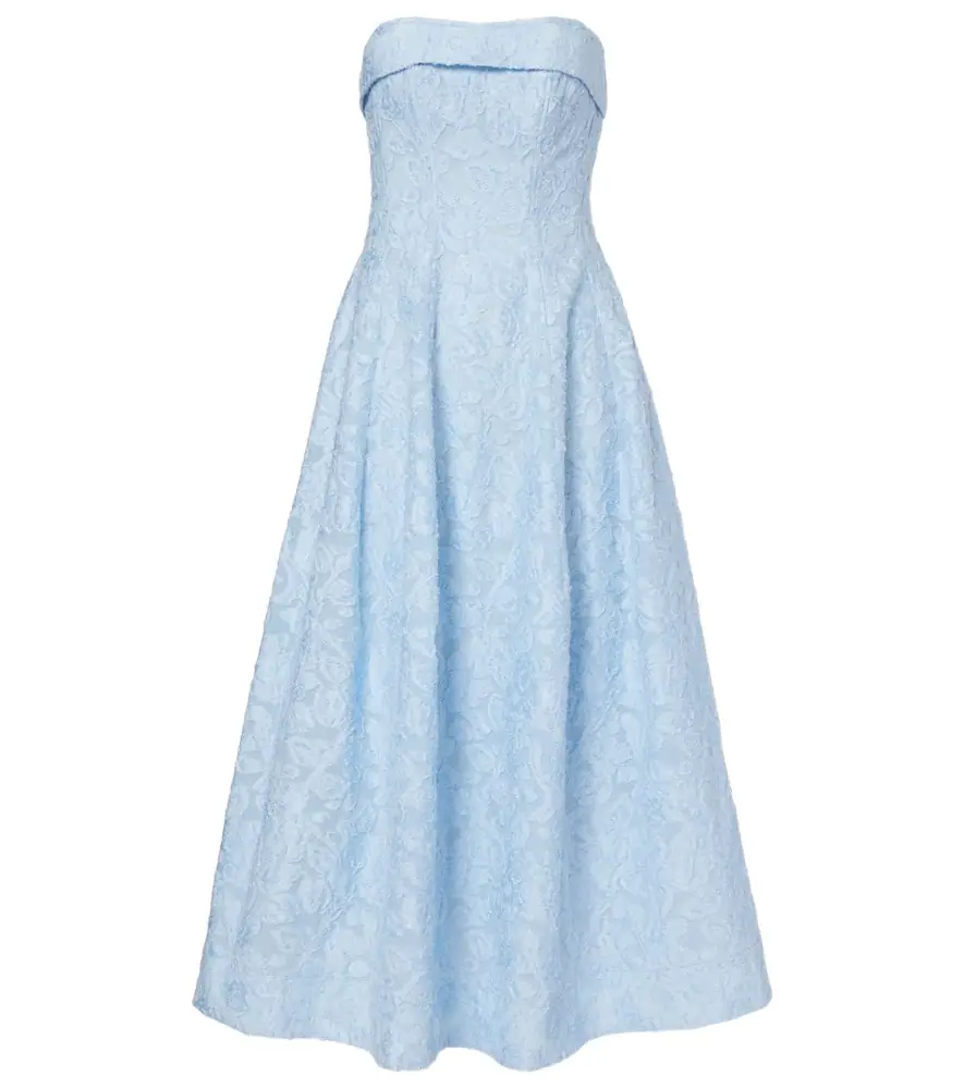 Simkhai Valeria embroidered midi dress