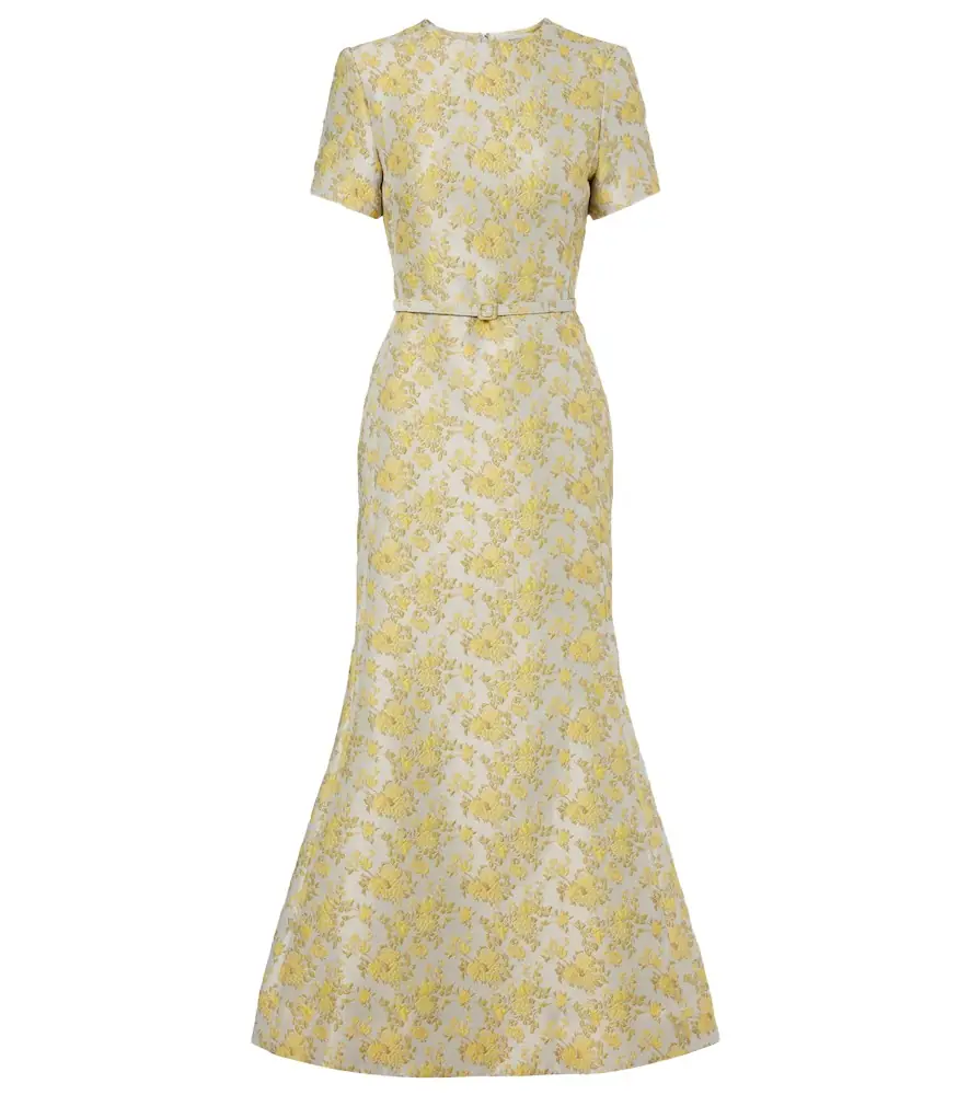Simkhai Caraline floral jacquard cocktail dress