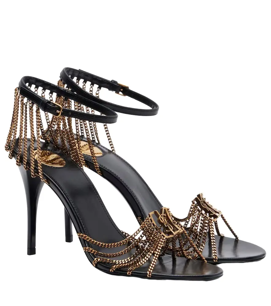 Saint Laurent Babylone 90 leather sandals