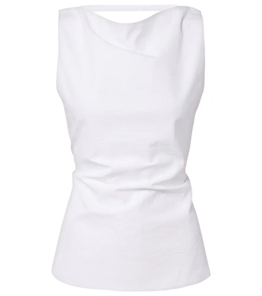 Rohe Róhe Draped cotton-blend top