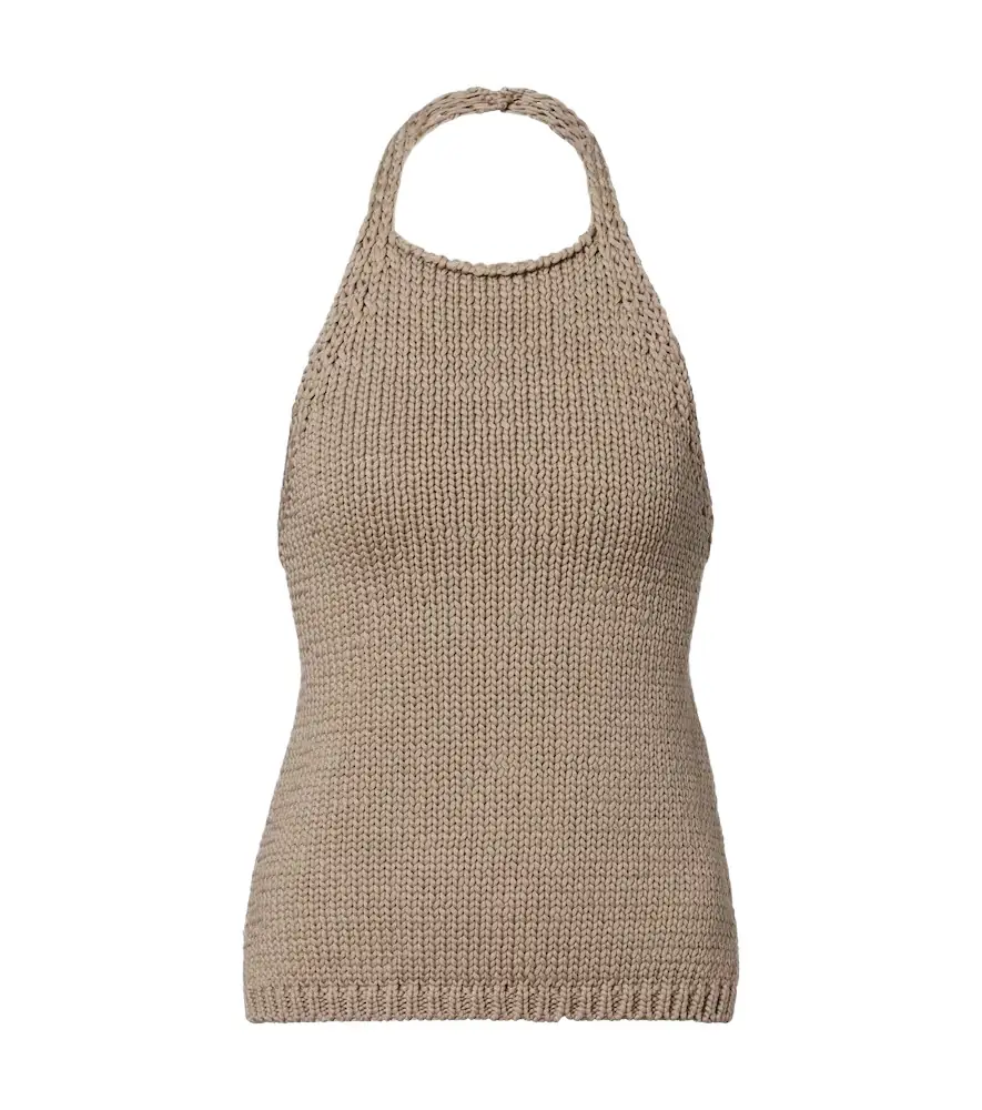 Rohe Róhe Knitted halterneck cotton top