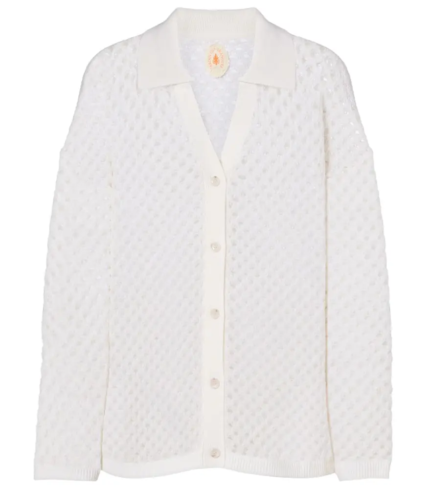 Jardin des Orangers Open-knit wool and cashmere cardigan