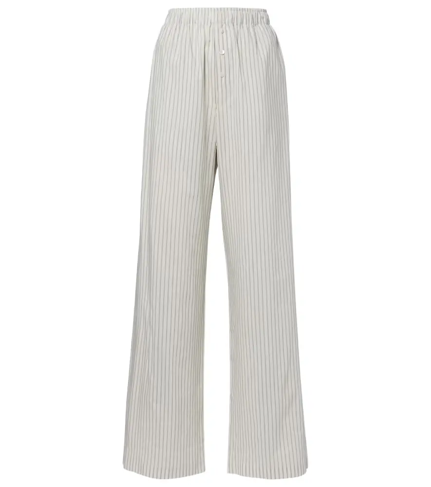 Rohe Róhe Striped silk and cotton wide-leg pants