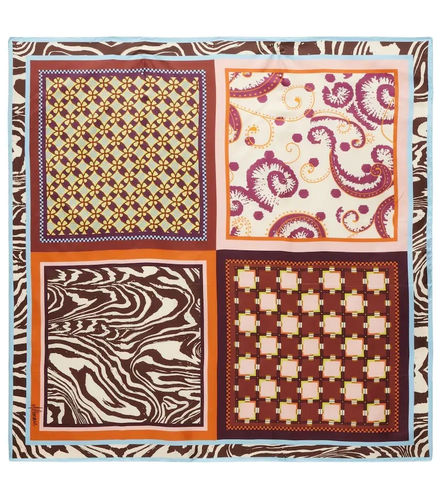 Alemais Alémais Wilson printed silk twill scarf