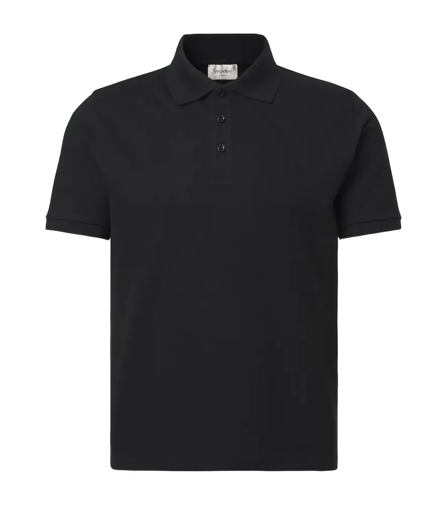Saint Laurent Cotton-blend polo shirt