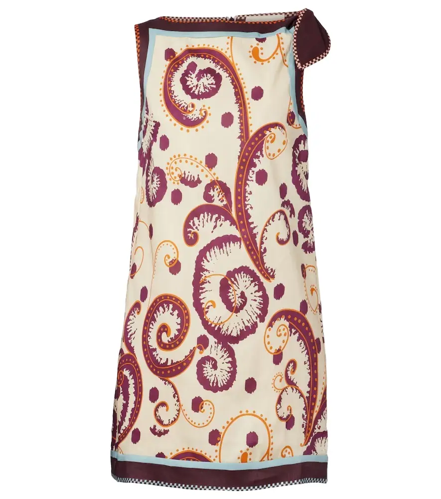 Alemais Alémais Wilson printed linen and silk minidress