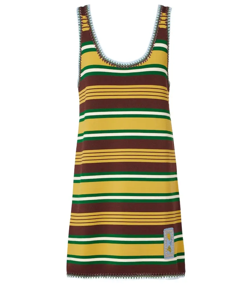 Alemais Alémais Clover striped knitted minidress