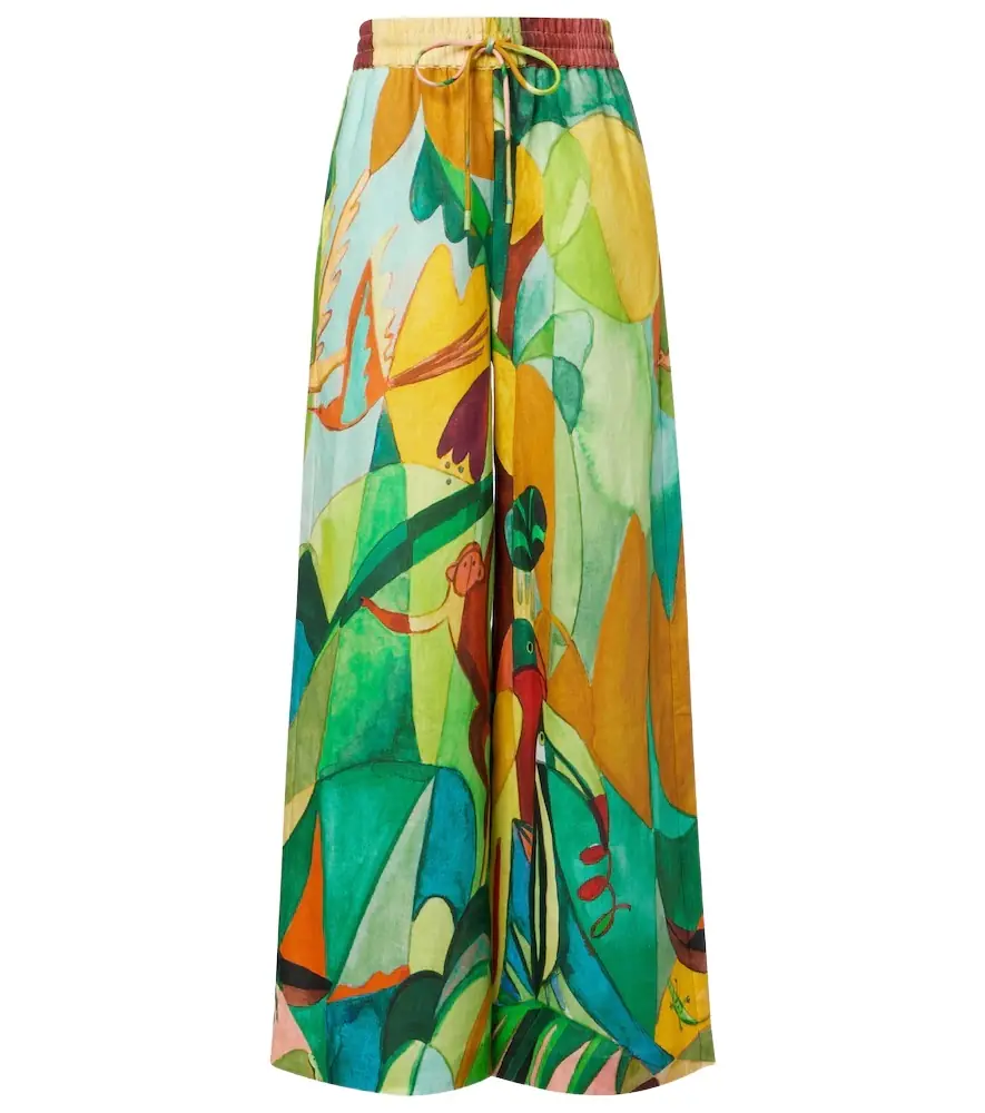 Alemais Alémais x Mokshini linen wide-leg pants