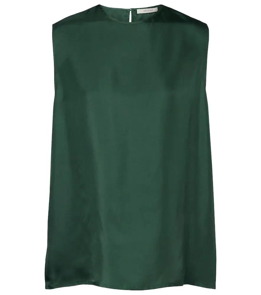Asceno Trento silk twill tank top