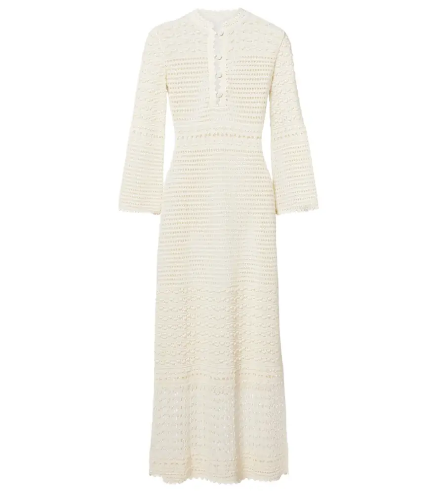 Eres Madone crochet midi dress