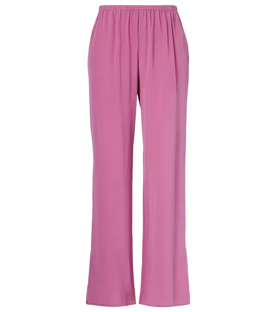 Asceno Loreto silk crêpe wide-leg pants