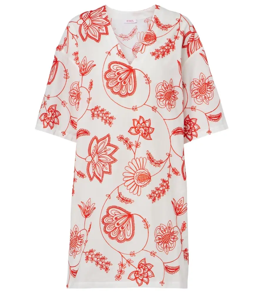Eres Levia embroidered cotton-blend minidress