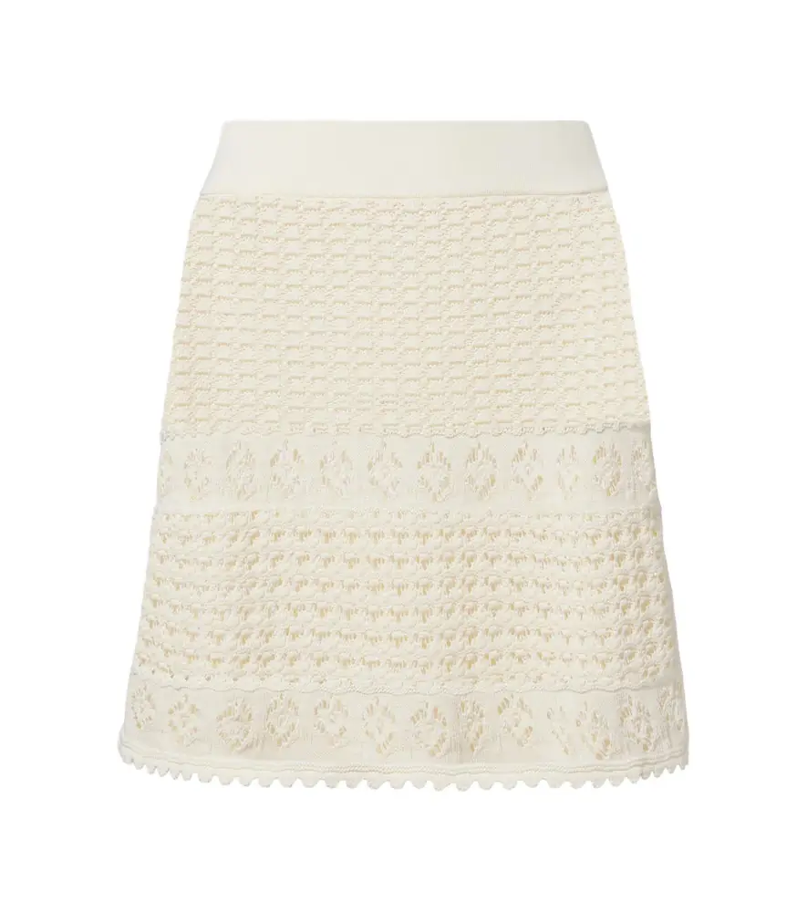 Eres Angela crochet miniskirt