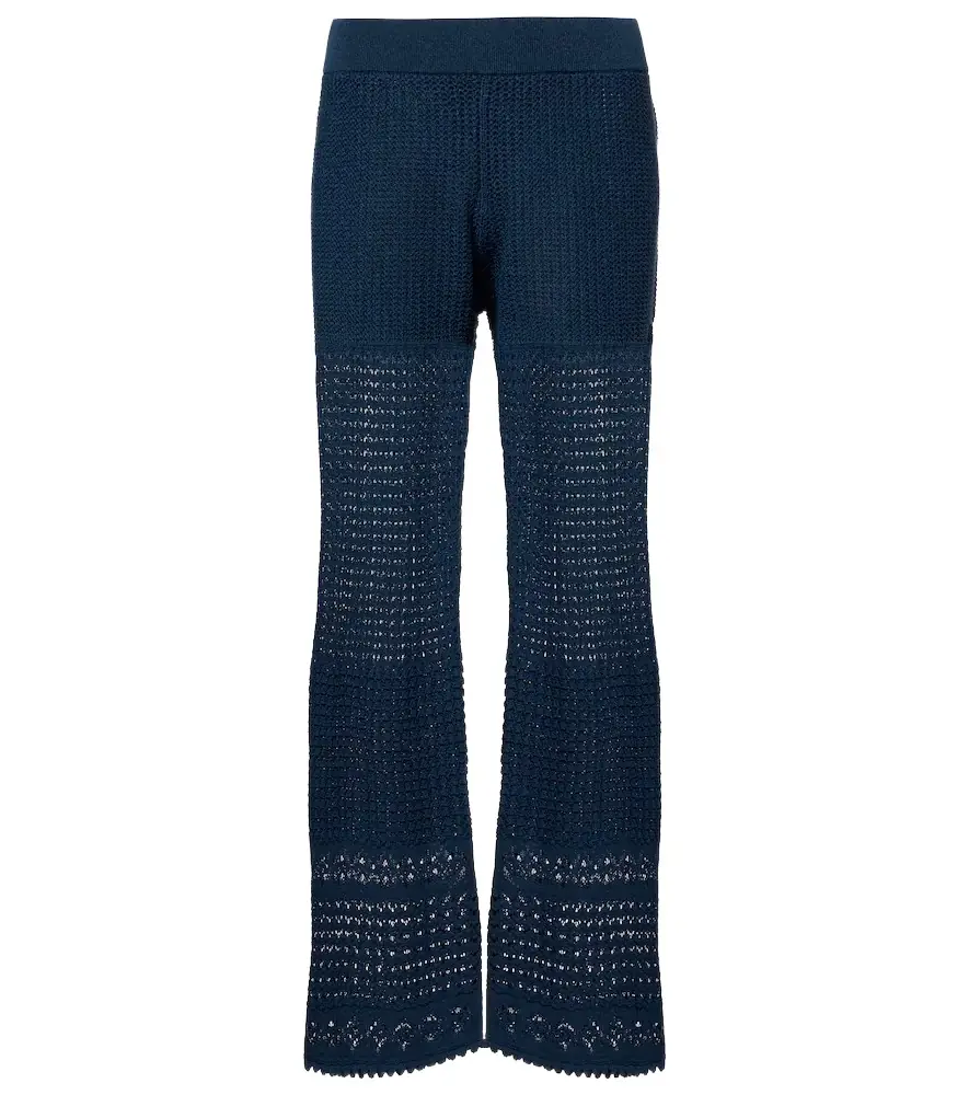 Eres Emblème open-knit straight pants