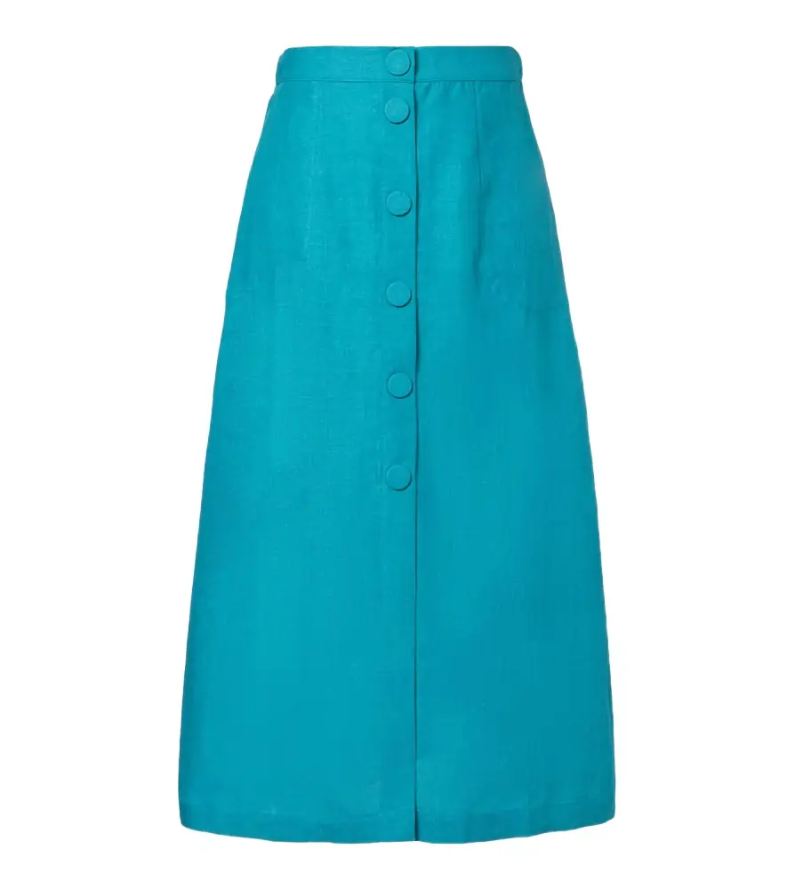 Eres Amusante linen midi skirt