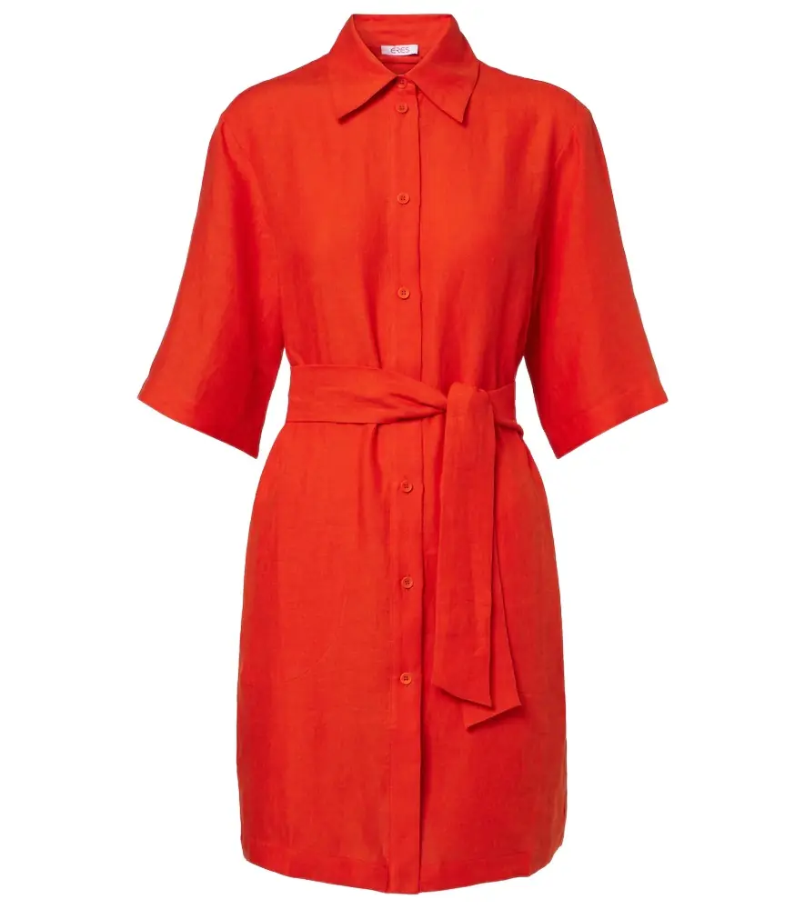 Eres Séducteur linen shirt dress