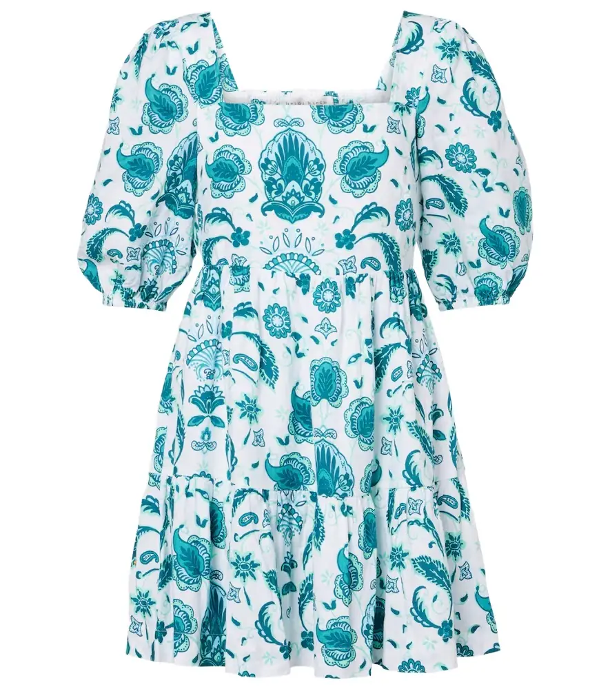 Heidi Klein Kos paisley linen minidress