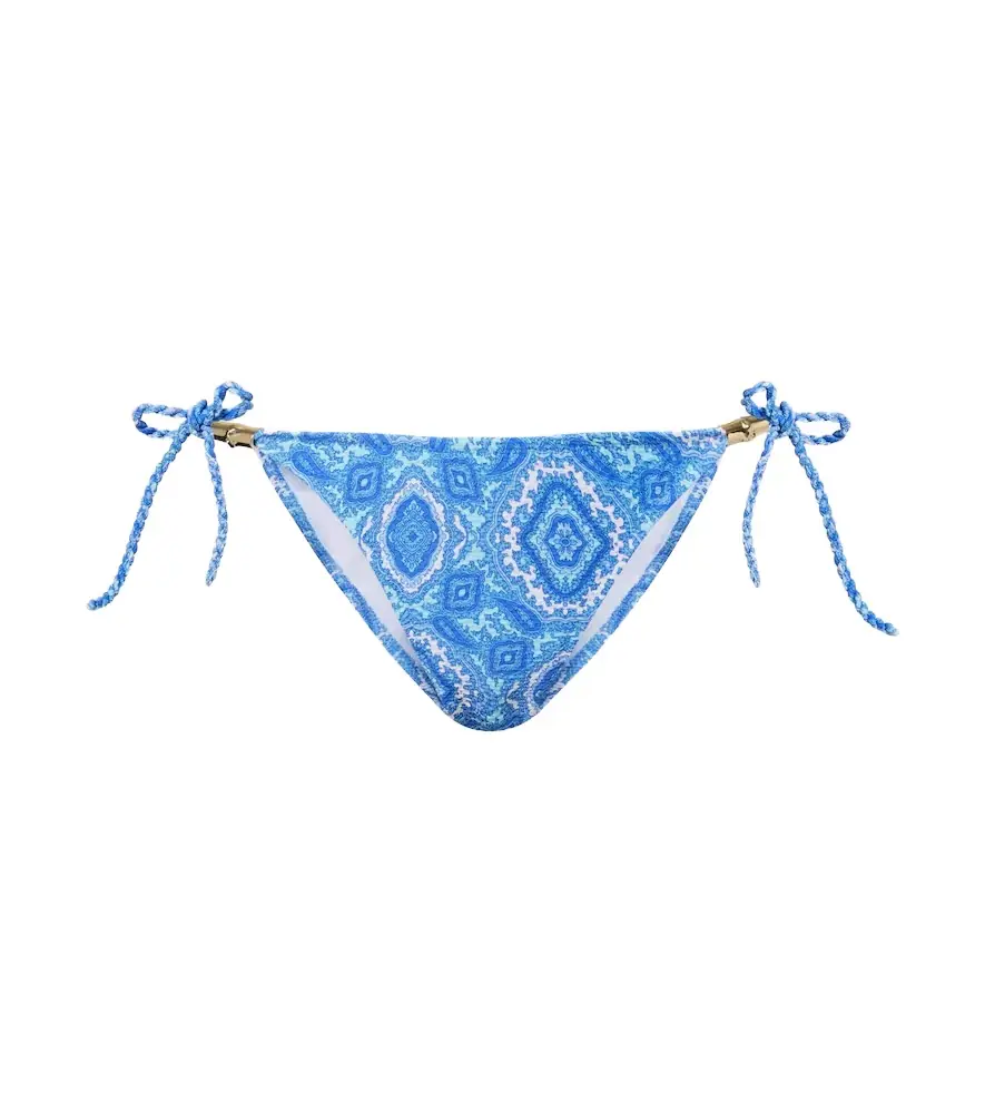 Heidi Klein Mykonos printed bikini bottoms