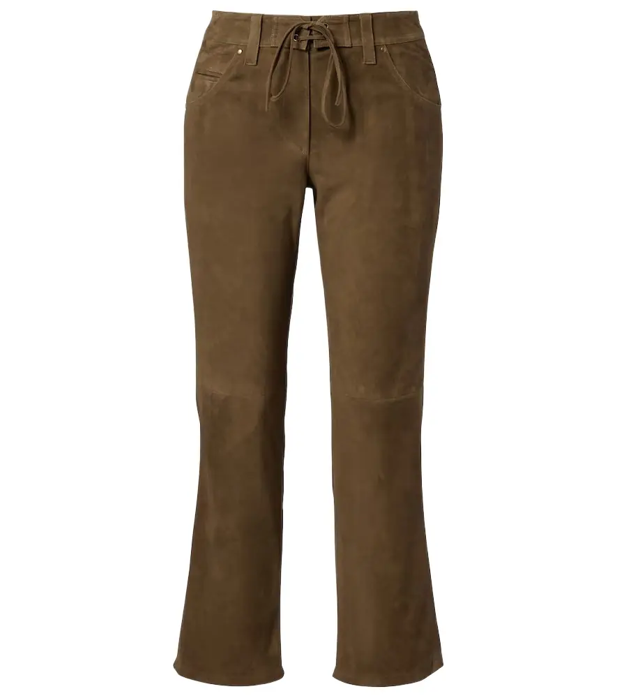 Isabel Marant Suede straight-leg pants