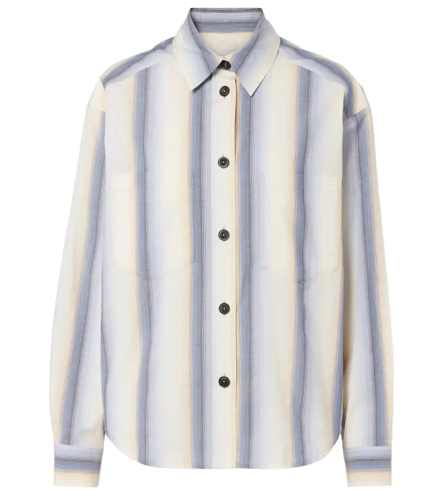Isabel Marant Mahvane striped cotton shirt