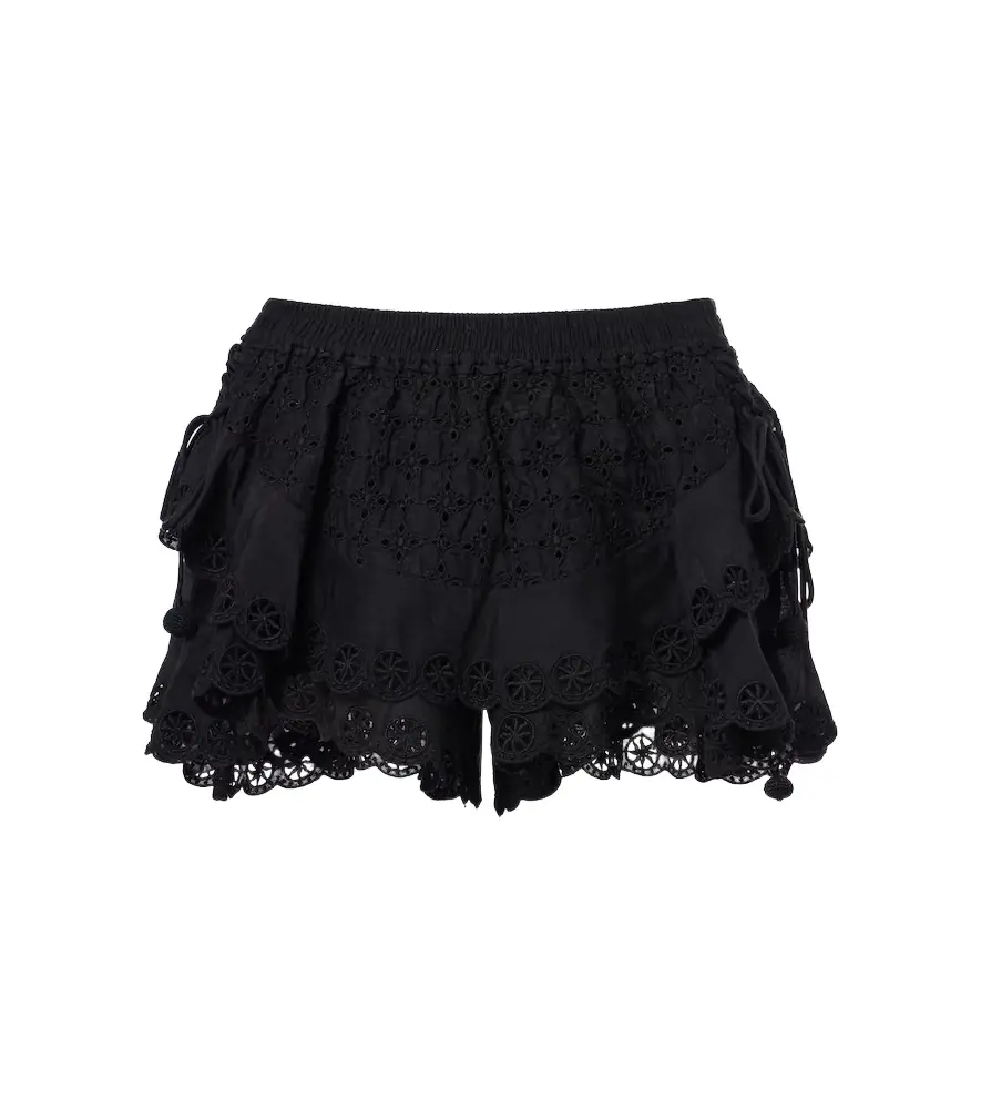 Isabel Marant Neis cotton and silk shorts