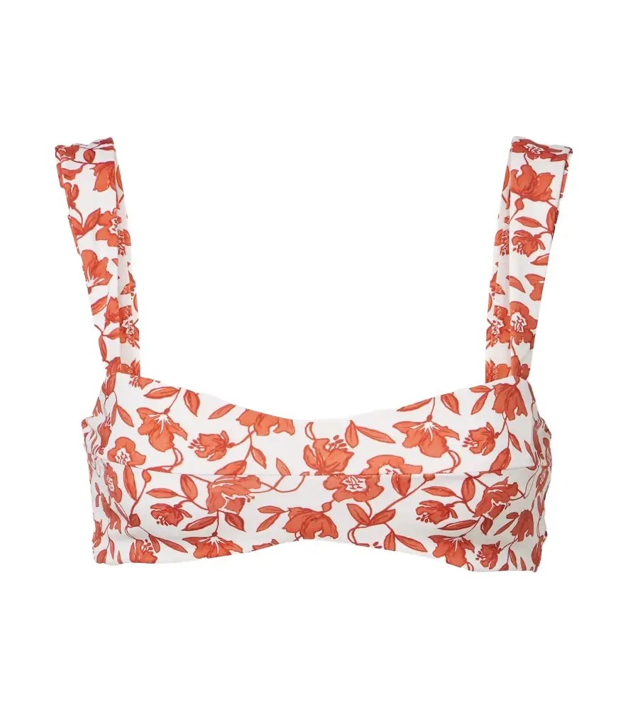 SIR Chloe floral bandean bikini top