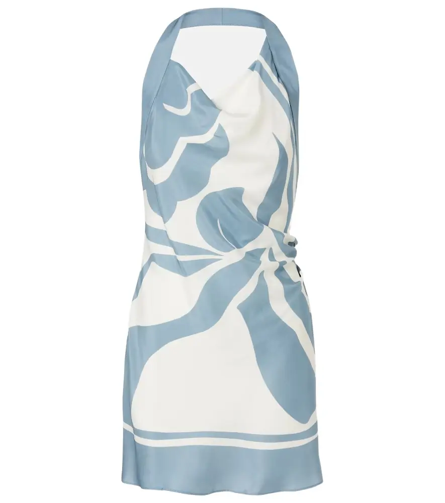 SIR Lilou halterneck silk minidress
