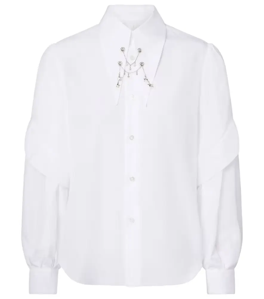 Noir Kei Ninomiya Embellished cotton shirt