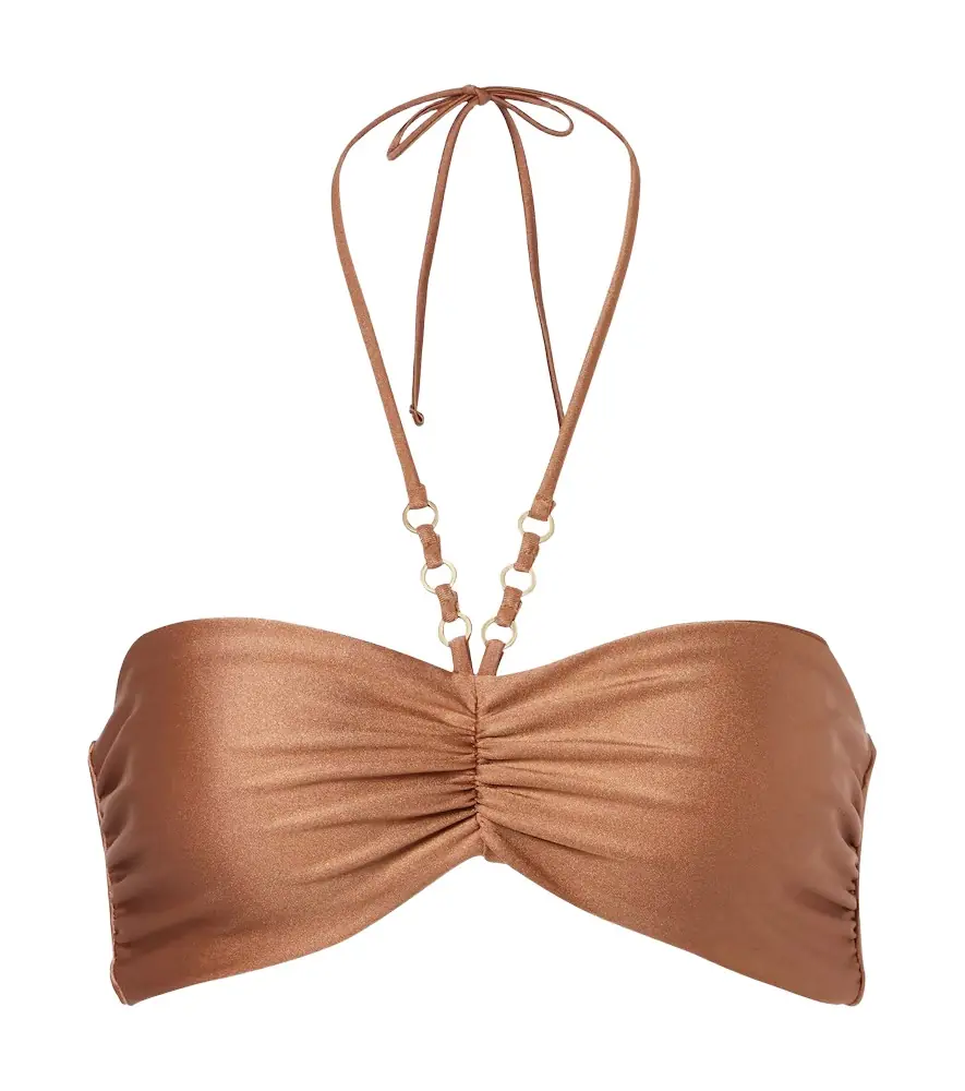 Jade Swim Zoe ruched bikini top