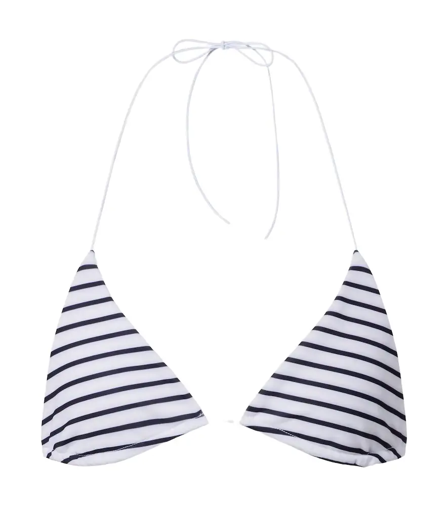 Jade Swim Micro Via striped bikini top