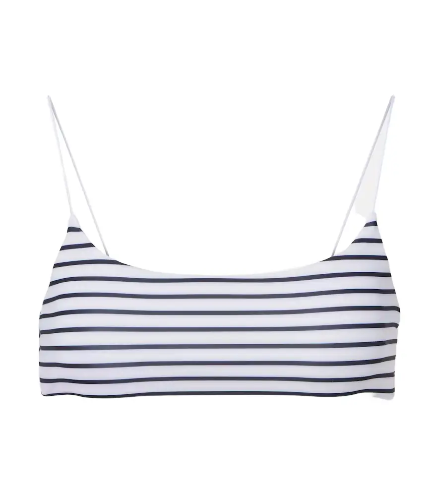 Jade Swim Micro Muse striped bikini top