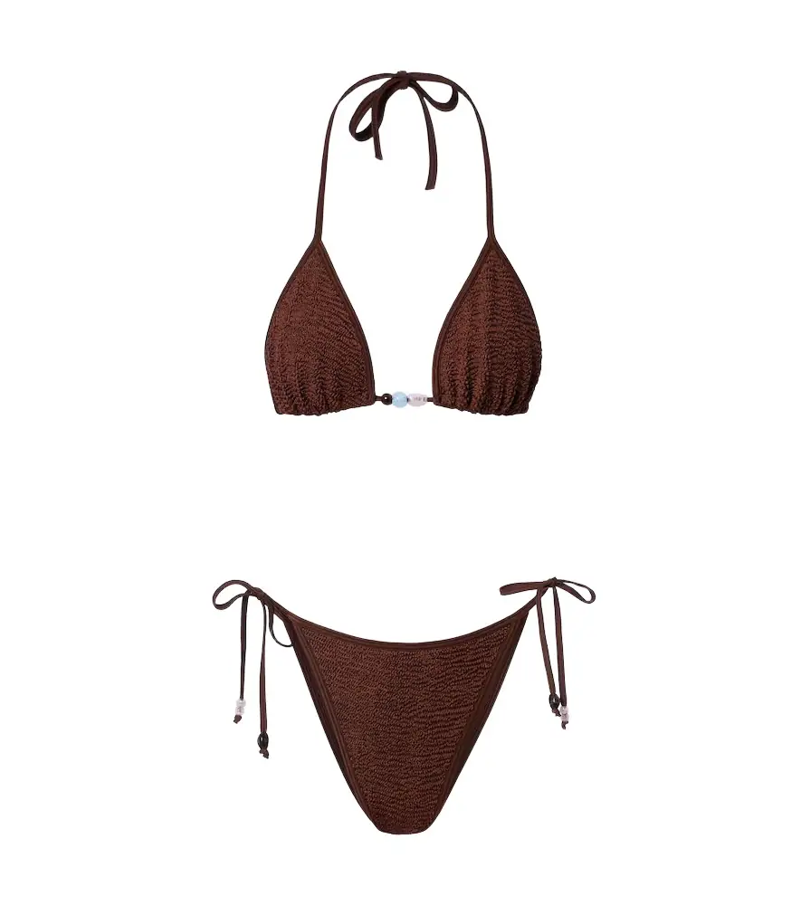 Hunza G Gina embellished bikini