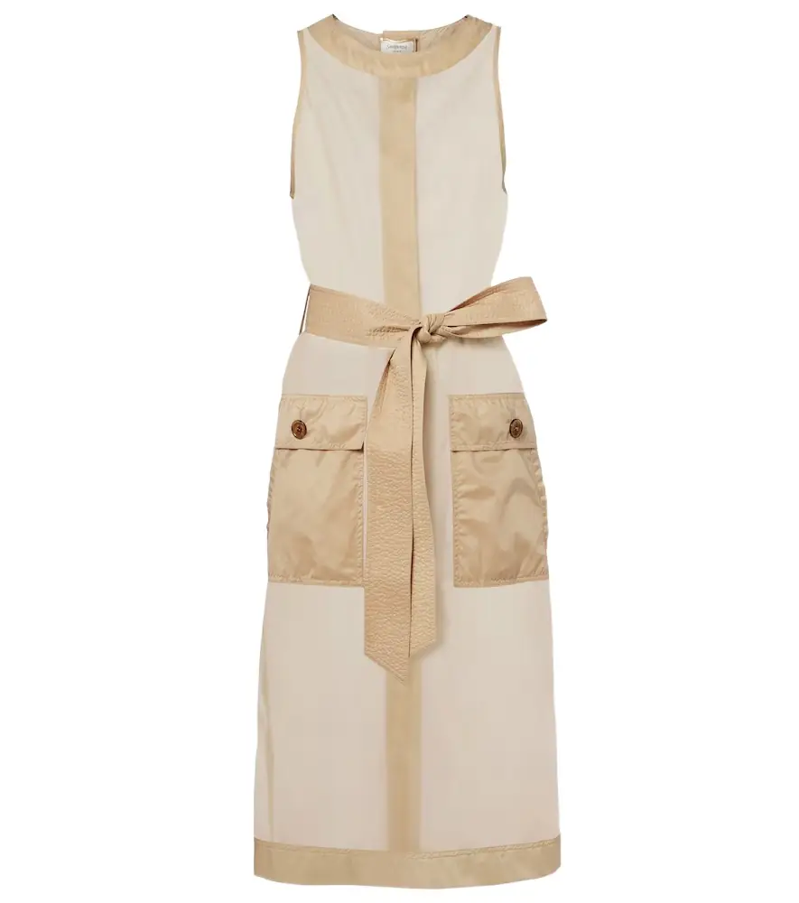 Saint Laurent Semi-sheer midi dress